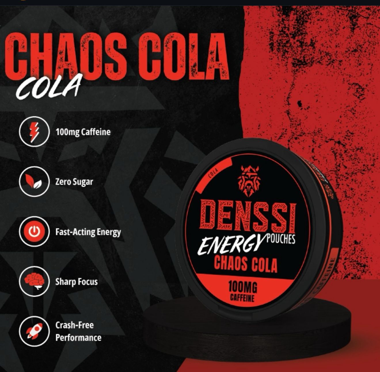 Denssi Energy 100 Chaos Cola in Dubai, Abu Dhabi and UAE